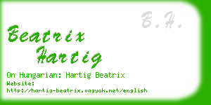 beatrix hartig business card